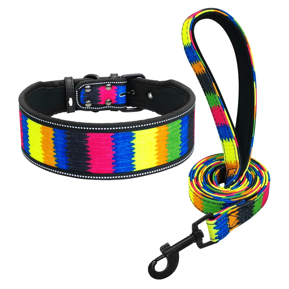 Soft Dog Leash  Padded Dog Collar Dogs