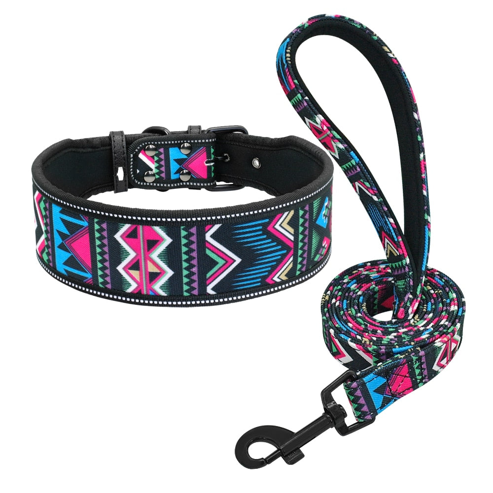 Soft Dog Leash  Padded Dog Collar Dogs