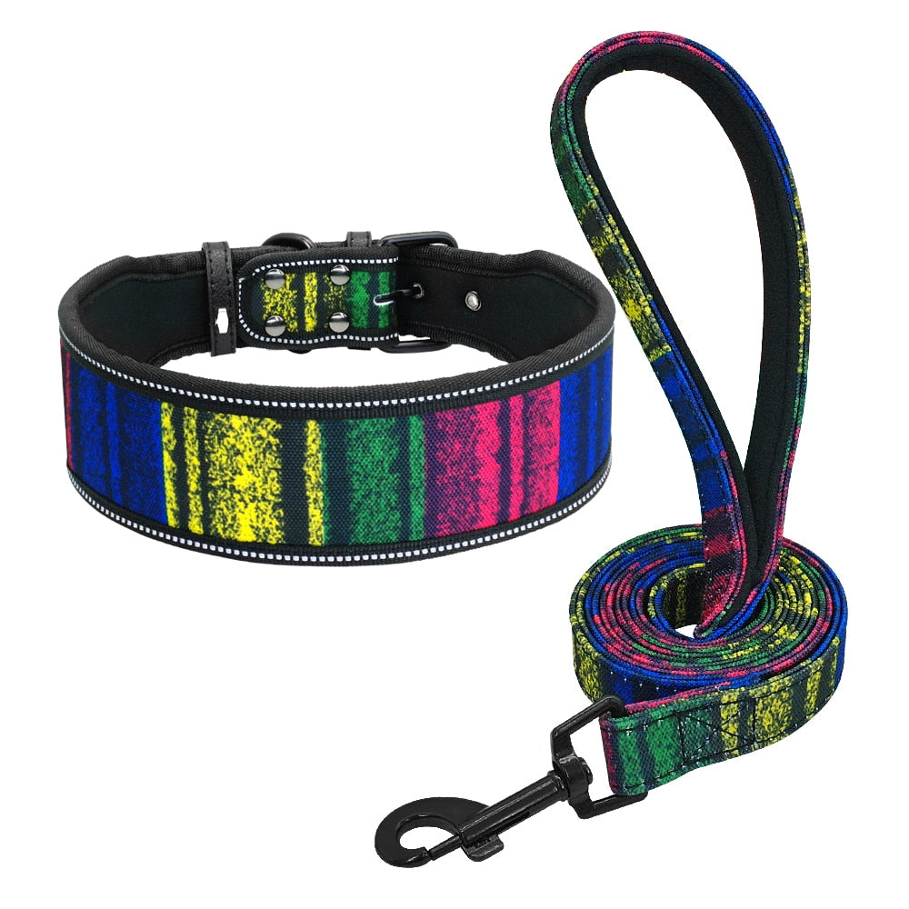 Soft Dog Leash  Padded Dog Collar Dogs